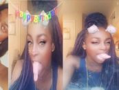 Black Woman Goes On Facebook Live, Twerking, Cussing, Smoking & Singing Vulgar Songs With Her 2 Children! (Video)
