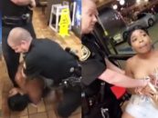 Alabama Black Woman Has Her Clothes Snatched Off By White Racist Police At Local Waffle House Has Blacks Outraged! (Video)