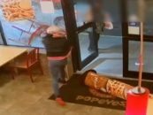 Violent Black Whore Destroys Popeye’s Restaurant As She Was Unhappy About Her Food & Service! (Video)