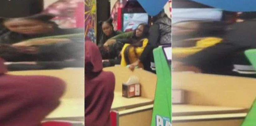 Another Group Of Black Women Brawl Again At Chuck E Cheese In Amherst NY Finally Arrest Were Made! (Video)