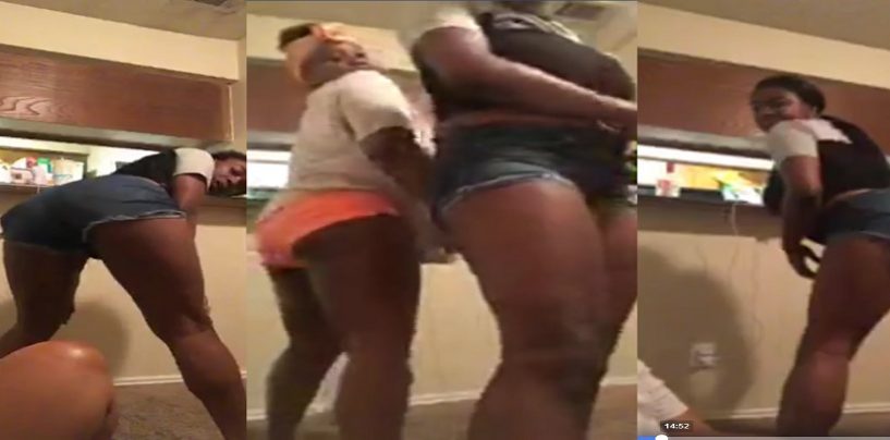 #ATW – Young Black Bad Built BT’s Twerking The Nite Away And Cussing Out The Audience! (Live Broadcast)