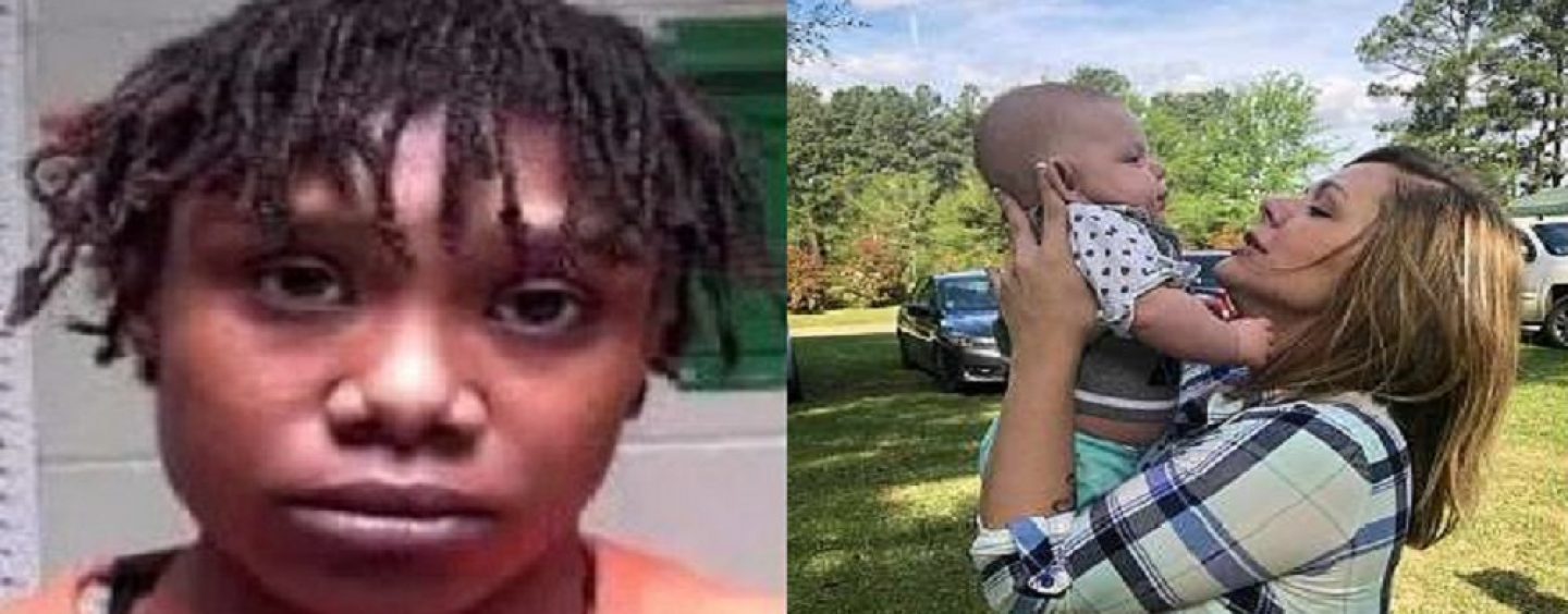 Black Woman Assaults Pure White Woman, Steals Her Baby Then Kills The Baby By Setting It On Fire! #Savage (Video)