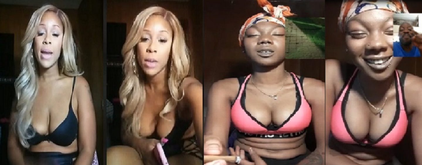 ATW Ep #21 Fine Light Skinned Chick And Manly Dark Skinned Chick, Who Is More Ratchet? (Live Broadcast)