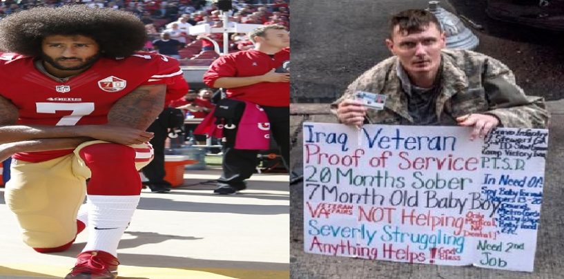 Kaepernick Keeling Vs Americans Leaving Military VETs Homeless! #FakeAssAmericanOutrage (Video)