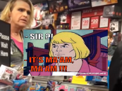 A TransMan Goes Nuts In Game Stop Store Because He Was Called Sir! These People Are INSANE! (Video)