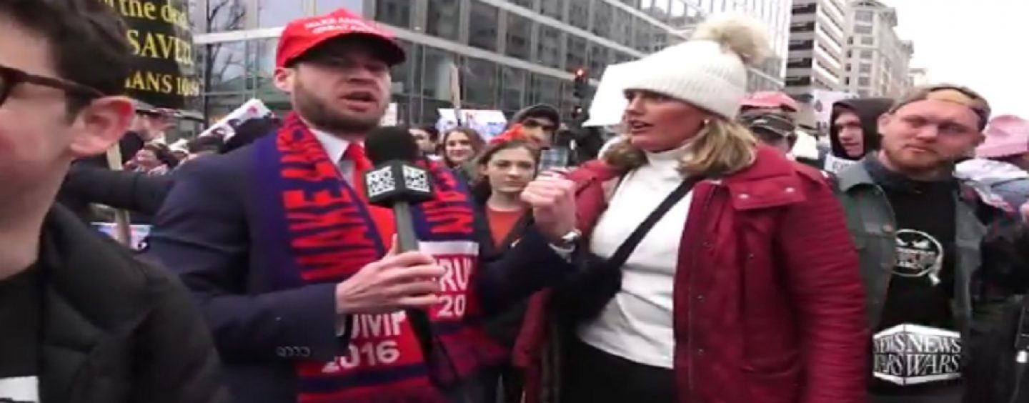 #WomensMarch Protester Grabs Reporter By The Ding-Dong Live In Front Of Cops & Nothing Was Done, WATCH! (Video)