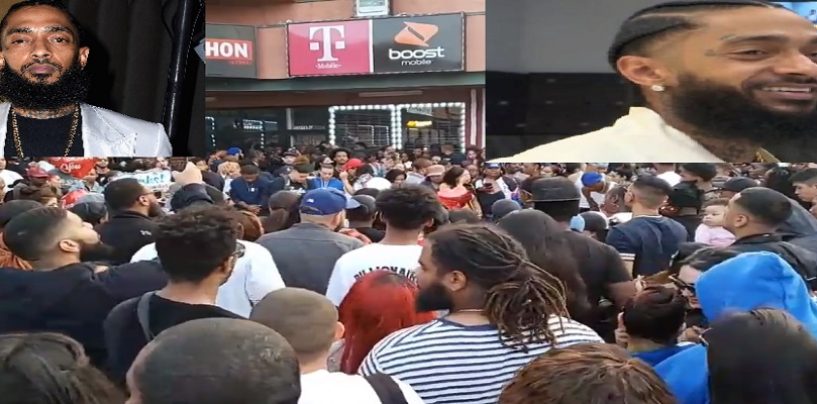 Live Tribute To Nipsey Hustle From Crenshaw CA, Massive Outpouring Of Live From Neighborhood! (Live Broadcast)