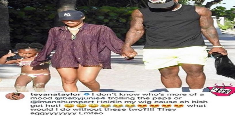 Teyana Taylor Has Her Husband Walking Around The Beach Carrying Her Wig.. Is This OK? (Video)