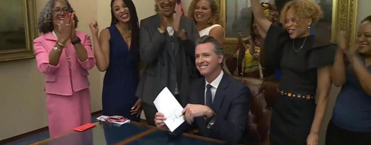 California Gov. Gavin Newsom Signs Into Law That It Is Now Illegal To Not Like Black Women’s Hair! (Video)