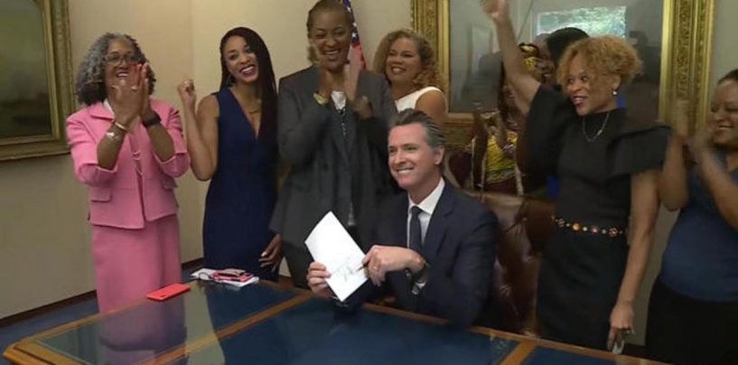 California Gov. Gavin Newsom Signs Into Law That It Is Now Illegal To Not Like Black Women’s Hair! (Video)