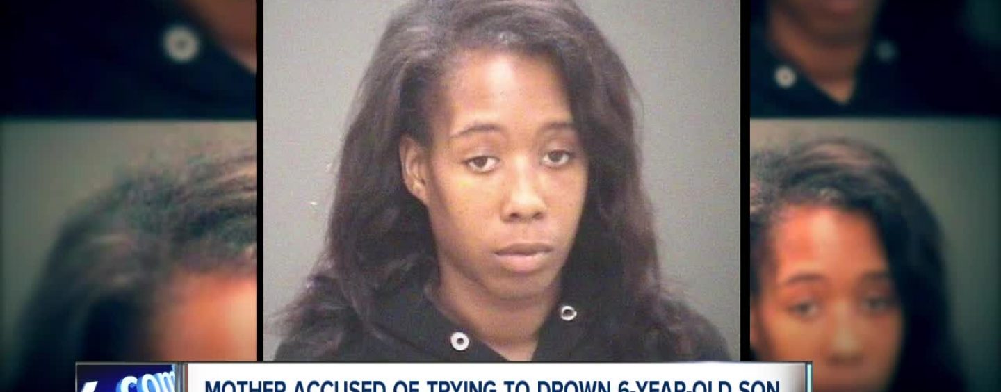 Black Woman Charged With Sending Video Of Her Trying To Drown 6 year Old Son & Sending The Video To Child’s Father! (Video)