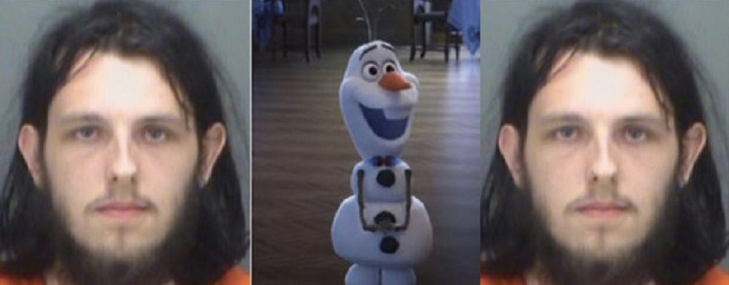 White Man Arrested For Having Sex With Olaf Doll From The Movie Frozen In Target Store! (Video)