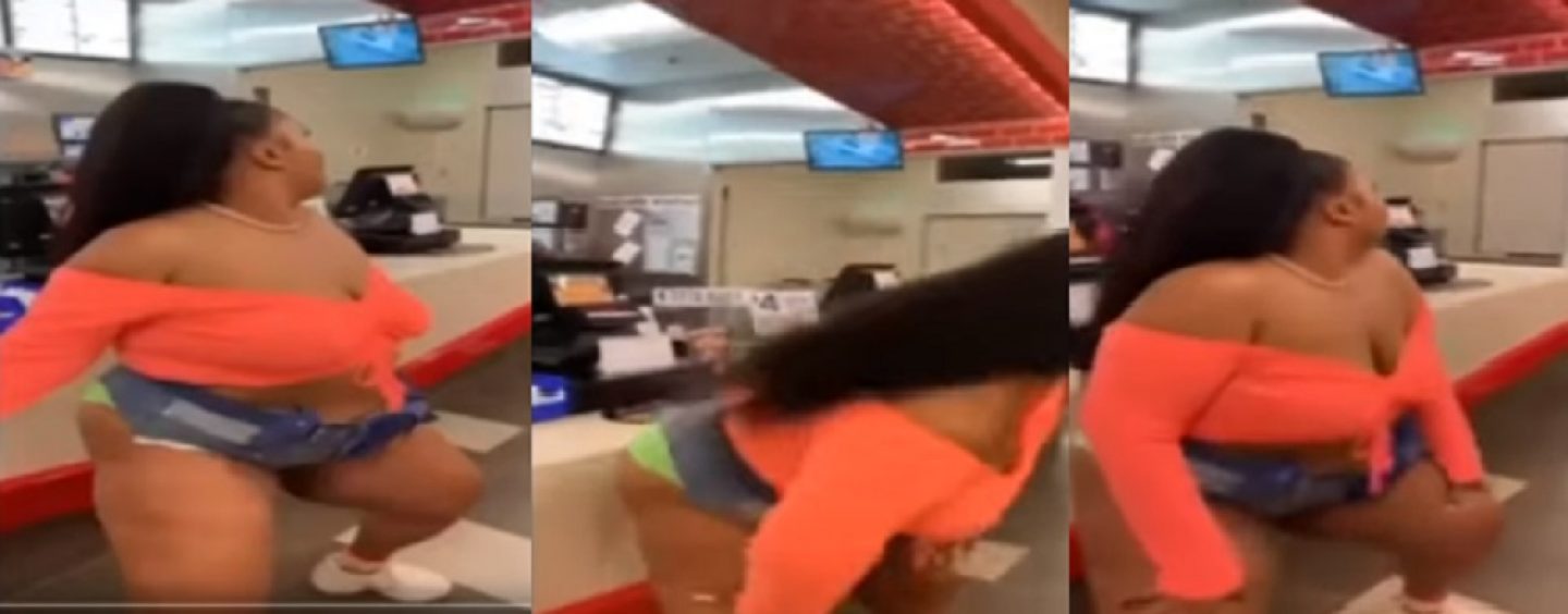 R&B Fattie Lizzo Takes It Up A Notch & Decides To Twerk At A Local Chick Fil A, Has She Gone Too Far? (Video)