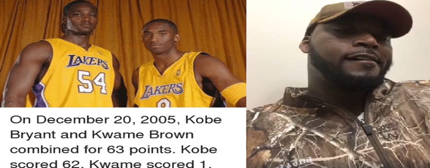 Former NBA #1 Pick Kwame Brown Roast Niggaz, Thugs & Hoes For KOBE Meme Dissing Him! (Live Broadcast)