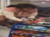 2 Broke Black Hoes Fight At Gas Station Because Ones Boyfriend Got Them Both Pregnant! (Video)
