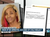 Mom, 30 With 6 Kids Under Age 9 Arrested For Leaving Them Home Alone While She Got Drunk At Local Bar! (Video)