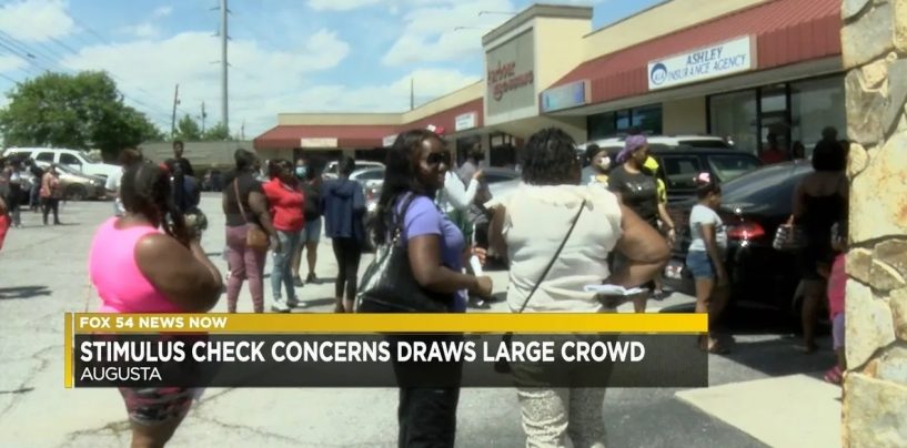 Black Women Go Nuts And Stampede Tax Refund Office Because Their Stimulus Checks Are Late But Why Are There No Whites Doing This? (Video)