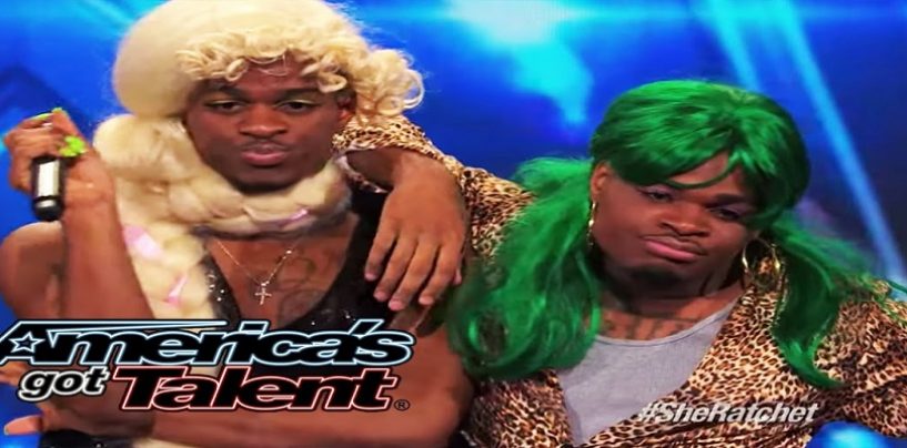Emmanuel & Phillip Hudson Go On Live TV Dressed Like This.  Is This Not Cooning & Dissing Black Women? (Video)