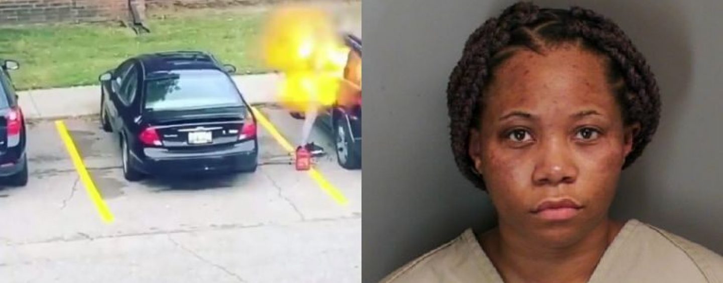 Owner Of The Jeep Who The Black Idiot Female Set On Fire Almost Killing Herself Is Not His Girlfriend! (Video)