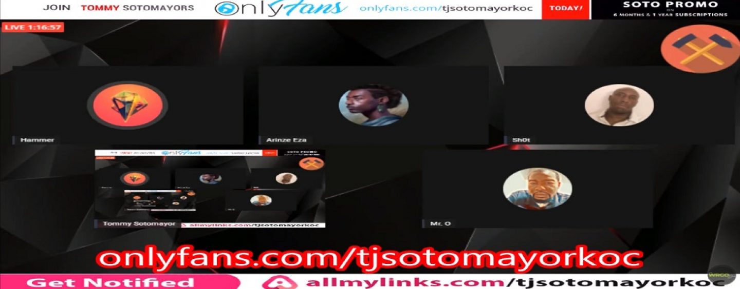 Tommy Sotomayor Speaks With The Kevin Samuels Defenders Crew As They Say Tommy Is Jealous! (Live Broadcast Replay)