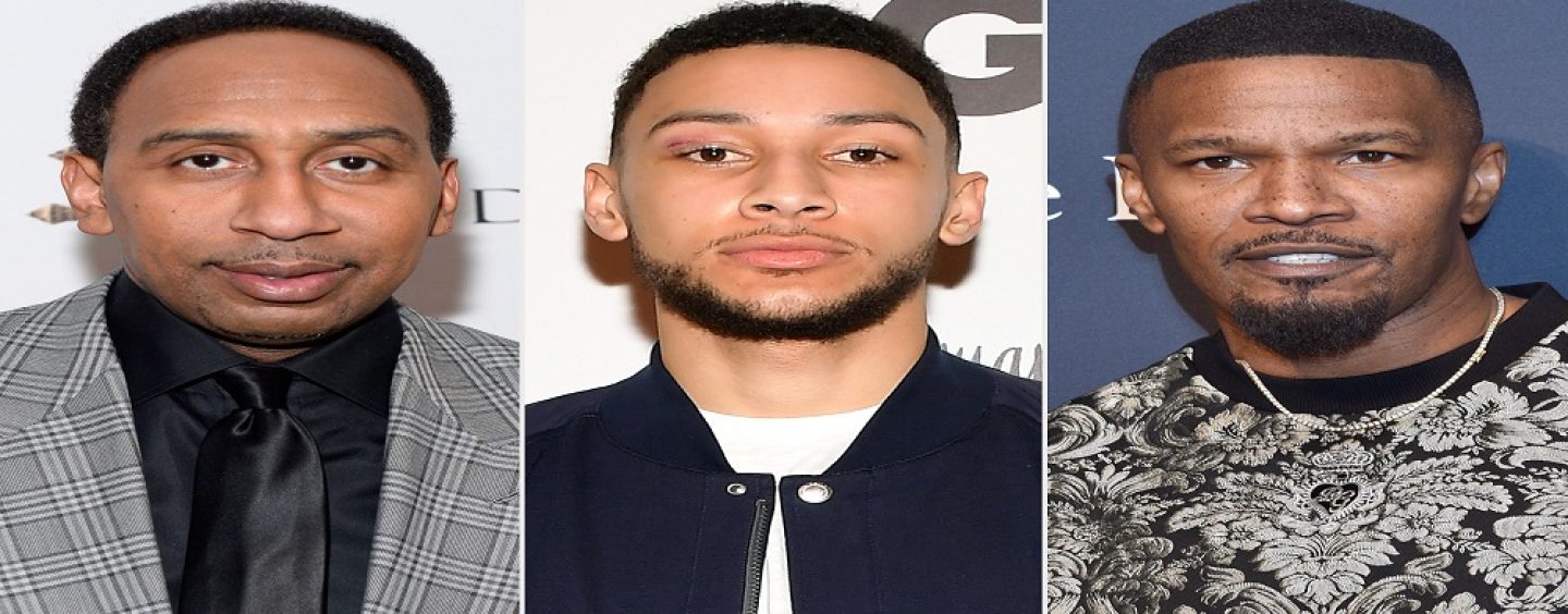 Jamie Foxx Defends Ben Simmons Against Stephen A Smith Saying Ben Should Be Given Same Pass White Players Are Given! Do You Agree? (Live Broadcast)