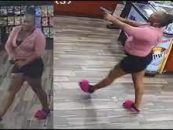 Pregnant Black Woman Robs Gas Station Demanding A Pack Of Cigarettes! (Video)