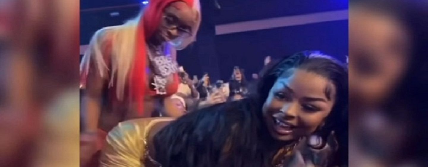 BlueFace Pregnant Girlfriend Twerks At BET Music Awards To Sexy Red Filmed By Kashdoll! (Video)