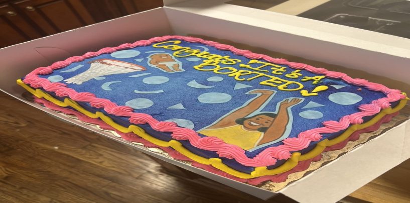 Black Woman Celebrates Her Friends Abortion By Baking A Cake With This On It! WTF? (Video)