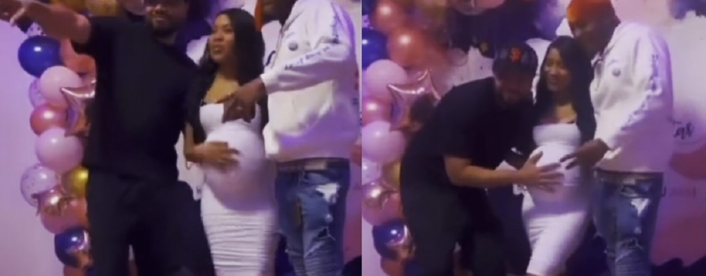 Black Woman Pregnant From Having A Train Run On Her Invites Men Who Could Be The Father To Her Baby Shower! (Video)