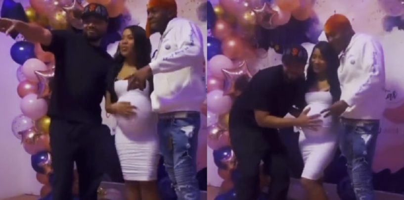 Black Woman Pregnant From Having A Train Run On Her Invites Men Who Could Be The Father To Her Baby Shower! (Video)