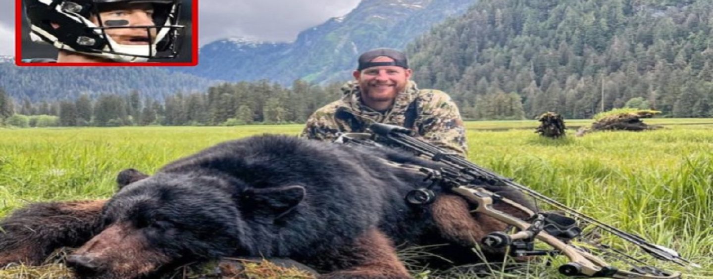 Liberal Public Slams NFL QB Carson Wentz For Killing A Bear With Arrow & Posting Photos With It! (Video)