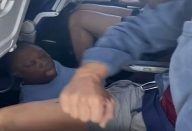 Black Woman Spits On White Passengers Before And As She Is Being Forcibly Removed From Airplane! (Video)