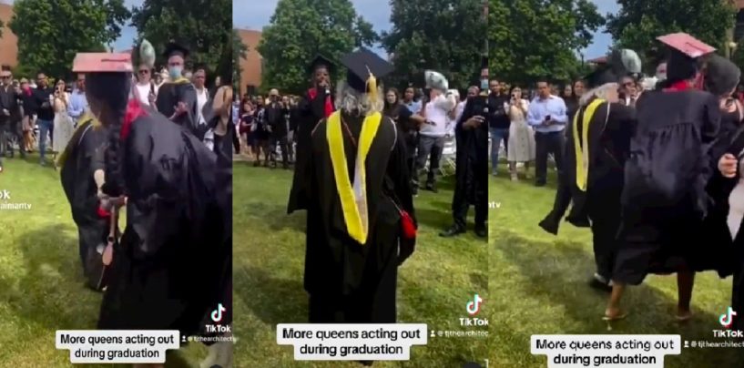 Black Ghetto Azz Student Graduating Snatches Mic From Teacher Because She Didn’t Get To Say Her Full Name! (Video)