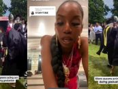 HoodRat Weave Wearing Black Graduate Explains Why She Snatched The Mic From The Teacher! (Video)