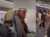 Black Woman Refuses To Stop Facetiming Before Take Off Forcing Everyone To Have to Deplane! (Video)