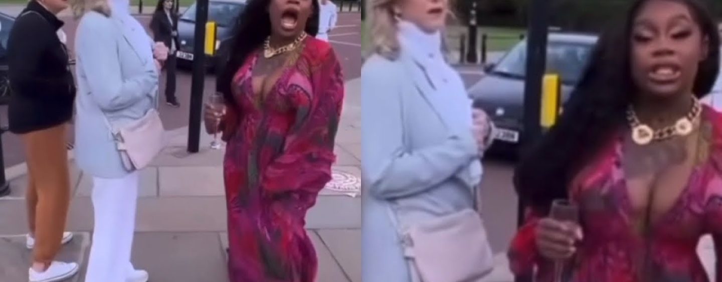 Rapper Sukihana Makes A Fool Of Herself In London Cussing At White Women! (Video)