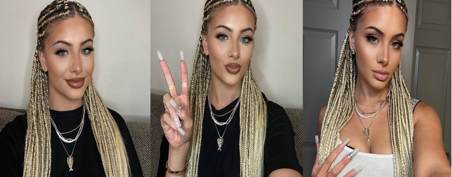 The Post That Made Starla The Braid Wearing White Playboy Model A Household Name To Jealous Black Chicks! (Video)