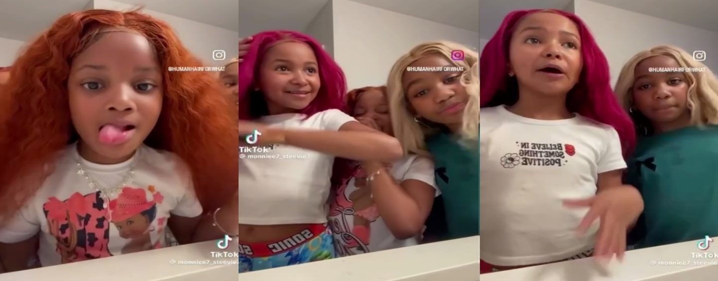 Black Girls Trying On Wigs In The Mirror! Single Black Mothers Teach Hoodrat/Whore Behavior! (Video)