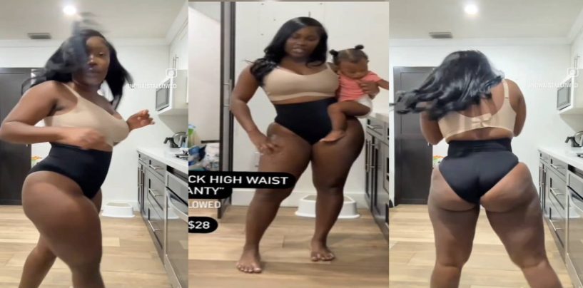 Don’t Date Men With Children Says This Half Naked Black Baby Momma! (Video)