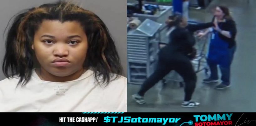 Black Woman With Child, Knocks Out White Kroger Employee Because Her EBT Card Was Declined! (Video)
