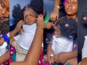 Black Women Stand Around Smiling While Installing A Lace front Wig On An Infant! Is This OK? (Video)