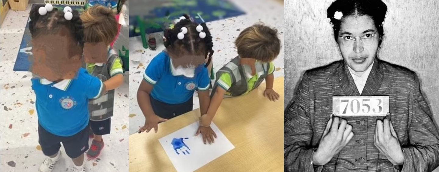 Black Florida Toddler Forced To Play Rosa Parks As Her White 2 Year Old Classmate Was Forced To Arrest & Fingerprint Her! (Video on Fox News)