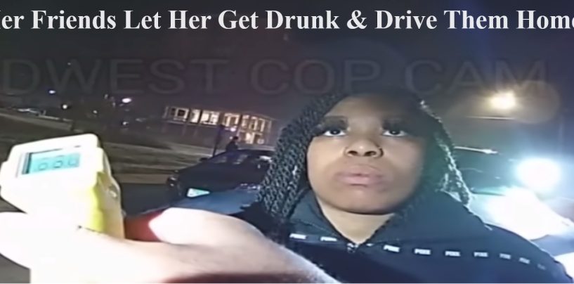 Black Female Hit & Run Drunk Driver Pisses On The Ground During DUI Arrest As Her Friends Watch! (Live Broadcast)