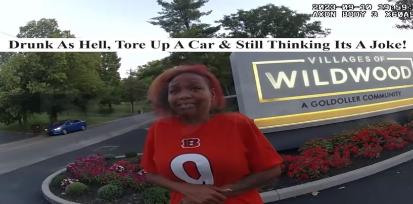 Negro Queen Causes Disastrous Accident After Driving Drunk Yet Takes The Entire Incident As A Joke! (Live Broadcast)