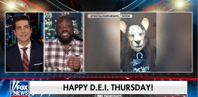 Tommy Sotomayor With Jesse Watters On Fox News! D.E.I. Thursdays 1-25-24 Hilarious Show! (Video)