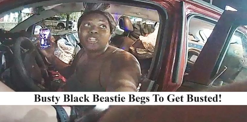 Overweight Black Woman Living Out Of Her Car Turns Traffic Warning Into Forceful Arrest! (Live Broadcast)
