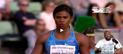 Black Long Jumper Looses Her Wig & Unsuspecting White People Seem Mortified! (Must See Video)