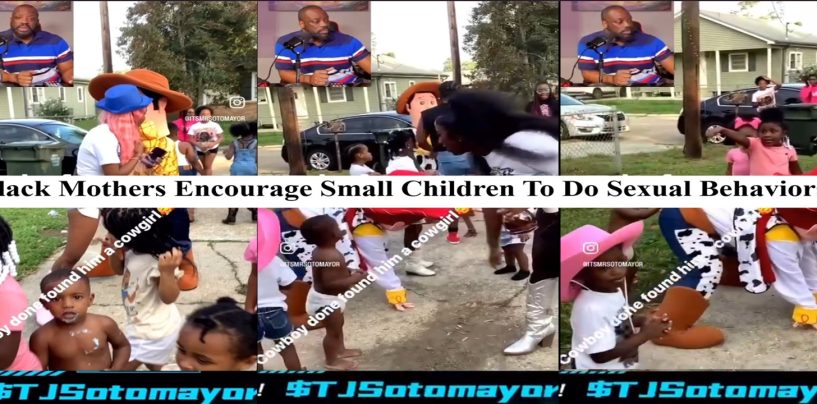 Black Women Encourage Toddlers To Grope & Be Sexual With Adults & Each Other At Childrens Party! (Video)