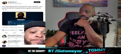 Heavyweight Homo Comedian ‘Tahir Moore’ Exposes Tommy Sotomayor For Being A Deadbeat Dad! (Video)