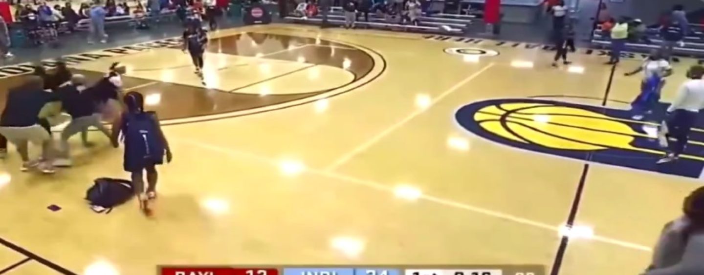 White High School Basketball Ref Beat Down By Blacks After Making A Bad Call During The Game! (Video)
